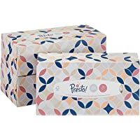 Marca Amazon - Presto! Pañuelos de 3 capas - 12 cajas (12 x 90 pañuelos)
